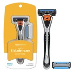 Amazon Basics 5-BLADE Motionsphere Razor For Men 2 Count (pack Of 1), Black. Fixed Price $14.94.