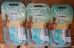 Lot Of 3 Gillette Venus Sensitive Miami Sunrise Disposable Razors- 6 Total. Fixed Price $21.00.