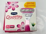 Schick Quattro Razor Blade Refills Cartridges (10 Count) *new W/ Box Damage. Fixed Price $18.50.