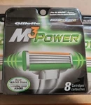 8 Gillette MACH3 M3 Power Razors Blades Cartridges Refills Shaver. Fixed Price $37.00.