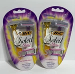 Bic Soleil Shine Women's 5 Blade Disposable Razors Set Of 2 Moisture Strip Shave. Fixed Price $14.50.
