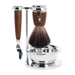 Hle Rytmo Modern 4-PIECE Black Fiber Brush 5-BLADE Razor Luxury Shaving. Fixed Price $208.55.