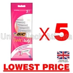 Bic Twin Lady (5 Razors Per X Packages) - Lowest Price!!. Fixed Price $17.87.