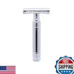 Edwin Jagger Chrome Short Safety Razor Closed Comb DES89BLAMZ. Fixed Price $54.41.