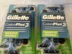 2 Packs Of Gillette Custom Plus 3 Sensitive Disposable Razors Last One- Hurry. Fixed Price $24.99.