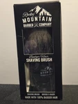 Shaving Brush With Stand - Rocky Mountain Barber Company 100% Badger Hair. Fixed Price $20.00.
