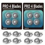 8PACK 4 Head Replacement Blades For Pitbulls Bald Razors Gold Pro, Silv. Fixed Price $20.99.