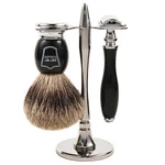 Parker 111B Shave Set - Safety Razor, Stand & 100% Pure Badger Brush Included. Fixed Price $74.99.