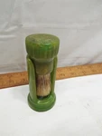 Vintage Ever Ready Shaving Brush W/ Green Bakelite Holder Stand Vanity. Fixed Price $59.99.