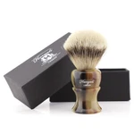 Stunning Super Silver Tip Badger Hair Wet Shaving Brush Barber Style Resin Grip. Fixed Price $39.99.