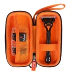 Hard Travel Case For 5BLADE & Shield Men's Razors, Pouch Only Black, Orange. Fixed Price $21.61.