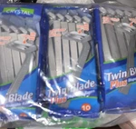 Packs Of 10 Total 30 Twin Blade Disposable Razors. Fixed Price $15.99.