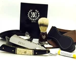New Buffalo Horn Camel Bone Straight Edge Razor 7 Pc Shaving Set Kit Dovo Paste. Fixed Price $89.99.