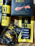 2X Headblade Moto Kits - Razor, Headslick Shave Cream & Blade+ HB4 Lot. Fixed Price $45.00.