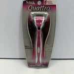 Schick Quattro Razor Shaver New 1 Handle & Cartridge. Fixed Price $9.55.
