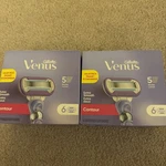 Gillette Venus Extra Smooth Contour Women's Razor 6 Cartridges Each, 2 Boxes. Fixed Price $25.99.