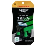 Equate The Stylish 3 Blade Sensitive Disposable Razors Value Pack 8 Count. Fixed Price $15.08.