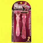 Assured 6 Blades Ladies Disposable Razors Grip Rubber & Plastic 2 Count Pak. Fixed Price $5.00.