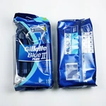 22 Pcs Gillette Blue Ii Plus Cromium Coating Dual Razor Blades Disposable Shaver. Fixed Price $19.40.