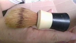 Ever-ready 100T Shaving Brush Vintage 4" Tall Bakelite Handle Sterlized Usa. Fixed Price $35.00.