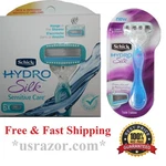 7 Hydro Silk Sensitive Care Schick 5 Blades Razor Cartridges Refills Shaver 4 8. Fixed Price $21.99.