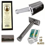 Barbero Safety Razor NO.02 With 10 Free Blades. Fixed Price $12.95.