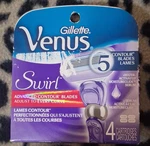 Gillette Venus Swirl 5 Women's Razor Cartridge Blades Refill 4 Pack. Fixed Price $15.00.