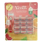 Gillette Venus Comfort Glide Sunny Citrus, Razor + 12 Cartridges Gel. Fixed Price $39.95.