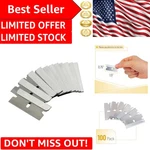 Bates Single Edge Razor Blades - 100 Pack, Notched Design For Safety & Precision. Fixed Price $11.99.