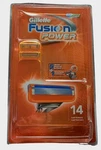 Gillette Fusion Power Razor Blades - 14 Cartridges. Fixed Price $60.00.