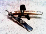 Frost 35TH Aniversary Folding Razor Tenn. River Birch Handles Blade, 4". Fixed Price $17.88.