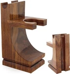 Haryali London Men Wooden Shaving Brush Razor Kit Stand Holder Handmade Brown. Fixed Price $30.99.