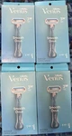 4 Gillette Venus 3 Smooth Doux Single Razors With 1 Refill Each. Fixed Price $27.50.