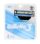 Gillette Men's Razor Cartridges 91361305 Three-blade Heads With Microfins, 4PK. Fixed Price $7.99.