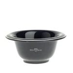 Edwin Jagger Black Porcelain Shave Shaving Soap Bowl With Silver Rim New. Fixed Price $55.00.