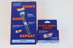 Lot Of 2 New Dollar Shave Club Diamond Handle 4 Blade With 6 Cartridges Total. Fixed Price $23.35.