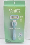 Gillette Venus Extra Smooth Green Women's Razor Handle + 2 Blade Refills. Fixed Price $9.99.