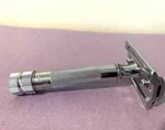 Merkur 34C Hd Double Edge Razor Chrome Finish All Silver Compact Handle -- Great. Fixed Price $28.99.
