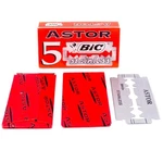 100 Bic Astor Stainless Double Edge Safety Razor Blades-smooth (card Of 20X5). Fixed Price $16.95.