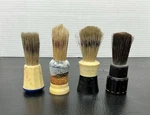 Lot 4 Vtg Shaving Brushes Ever-ready 100TUSA Rubberset Sterilized. Fixed Price $10.00.