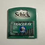 New Schick Tracer Fx Refill Blades - One Pack Of 5 Cartridges Discontinued. Fixed Price $34.99.