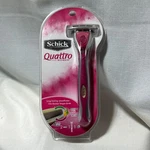 Schick Quattro Women's Pivoting Head 4 Blade Disposable Razor W/ 2 Cartridges. Fixed Price $13.60.