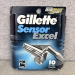 Gillette Sensor Excel Shaving Cartridges Pack Of 10 Made Brazil 2000 Blades. Fixed Price $16.99.