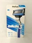 Gillette 3 Manche Aqua-grip Handle, 1 Razor, 2 Triple Blade Cartridges. Fixed Price $10.97.