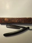 Vintage Taylor Sheffield 1000 (eye) Witness Straight Razor With Original Case. Fixed Price $48.00.