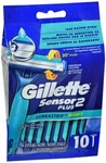 Gillette SENSOR2 Plus Disposable Razors Pivot 10 Ea. Fixed Price $7.46.
