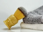 Chubby King Size 26MM Faux Badger Synthetic Vegan Shaving Brush Resin Handle. Fixed Price $26.95.