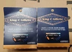 (8 Cartridges) King Gillette Razor Blade Refill Designed To Shave Neck Cheek. Fixed Price $18.00.