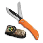 New Outdoor Edge Razorpro Orange Replaceable Blade Knife & Saw. Fixed Price $67.88.