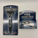 Schick Quattro Razor And Blades / Cartridges 4-PACK New In Box. Fixed Price $19.00.